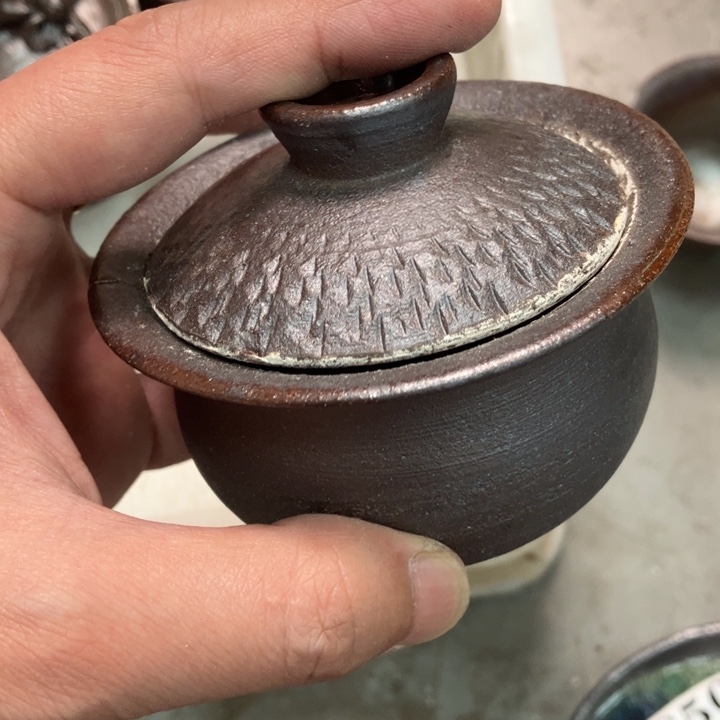 柴烧杯子与宝瓶大放漏