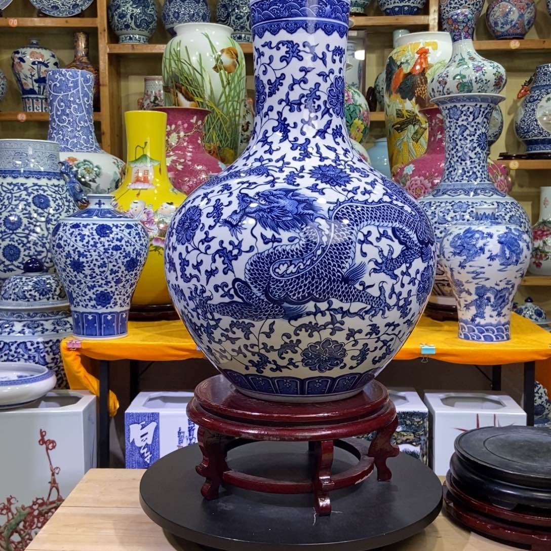 瓶景德镇陶瓷花瓶摆件