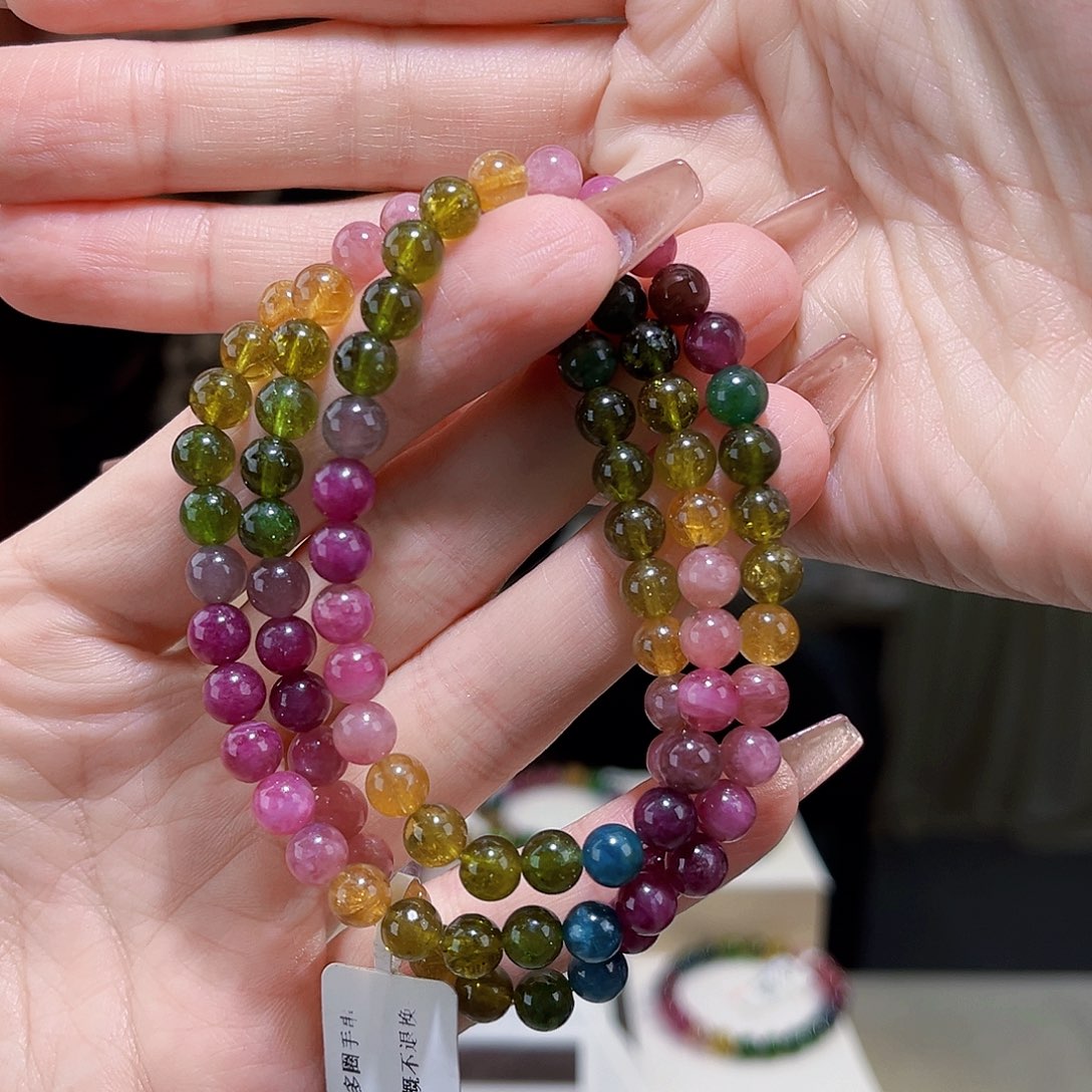 碧玺多样性发一件未镶嵌吃**方