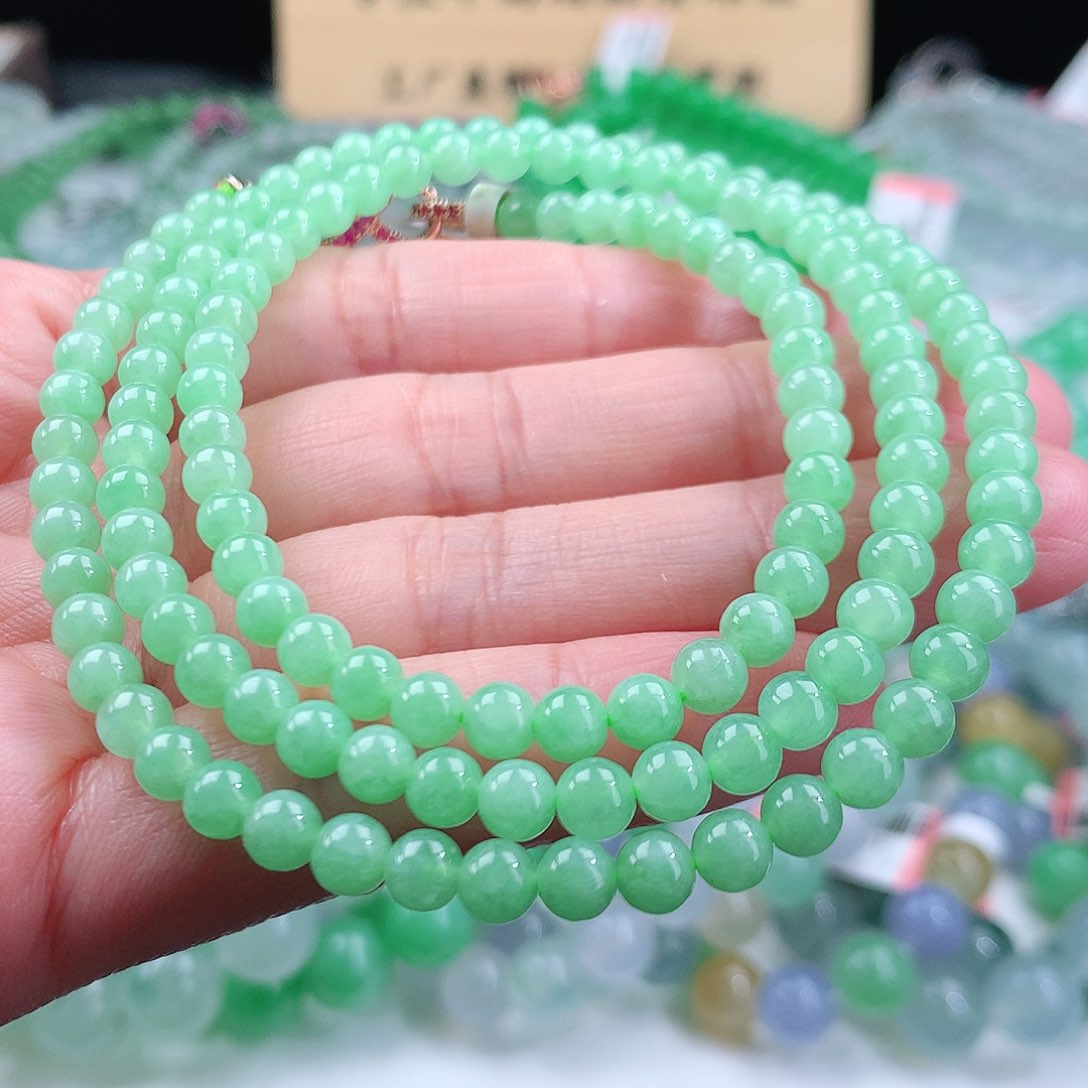 翡翠手链未镶嵌卡4.7mm