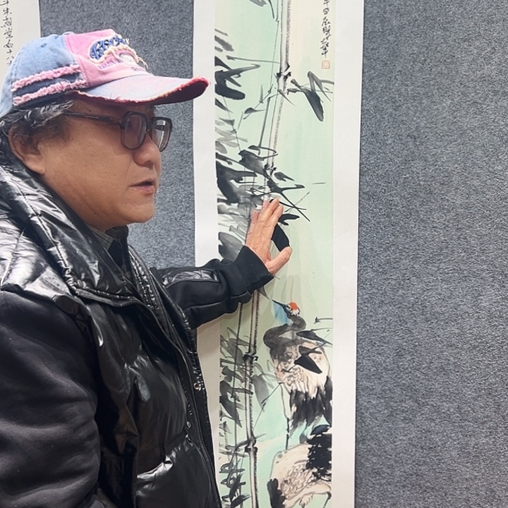 国画知鱼之乐纯手绘