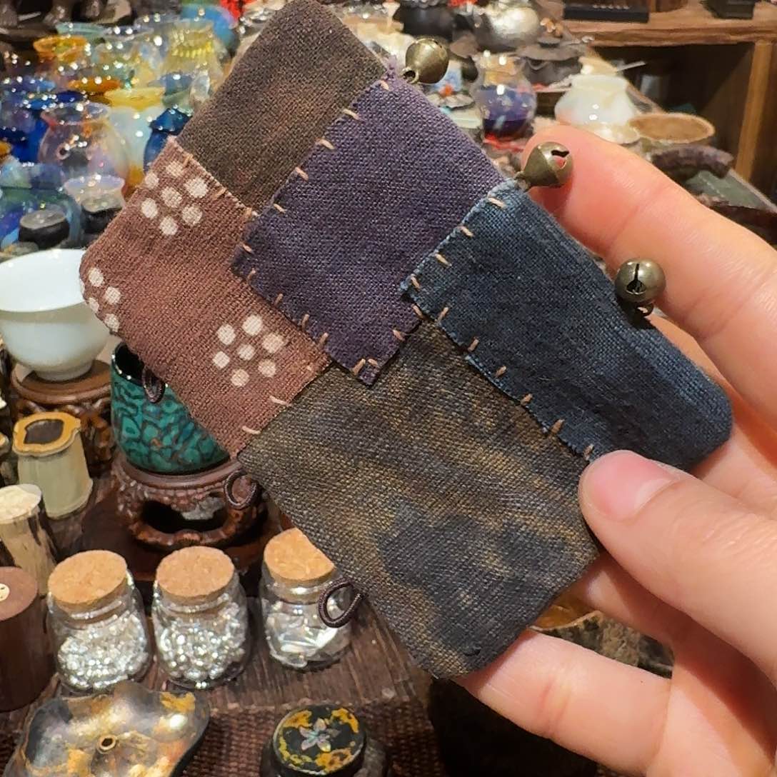 柿染手工拼布壶把套