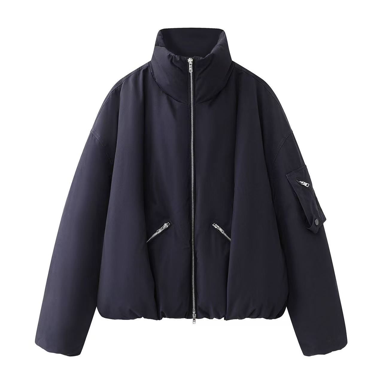 艾家2025冬季新款保暖御寒翻领羽绒服休闲宽松外套D2-004124
