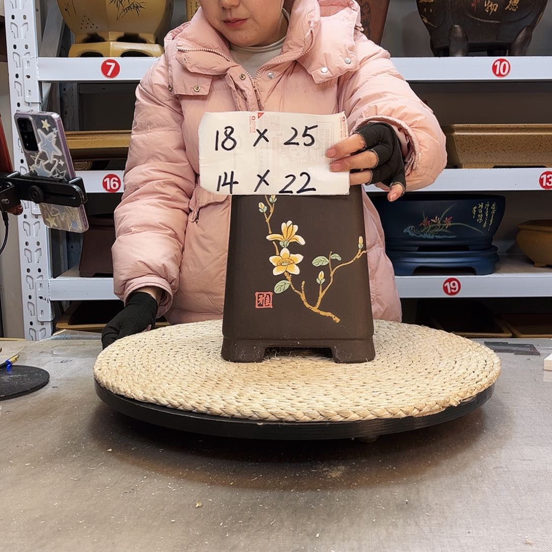 紫砂花盆紫砂花盆