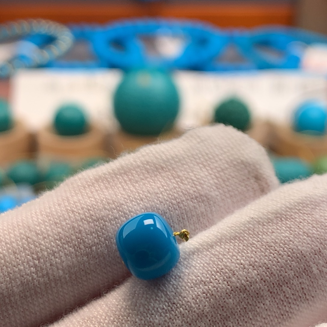 绿松石未镶嵌绿松石7.8mm