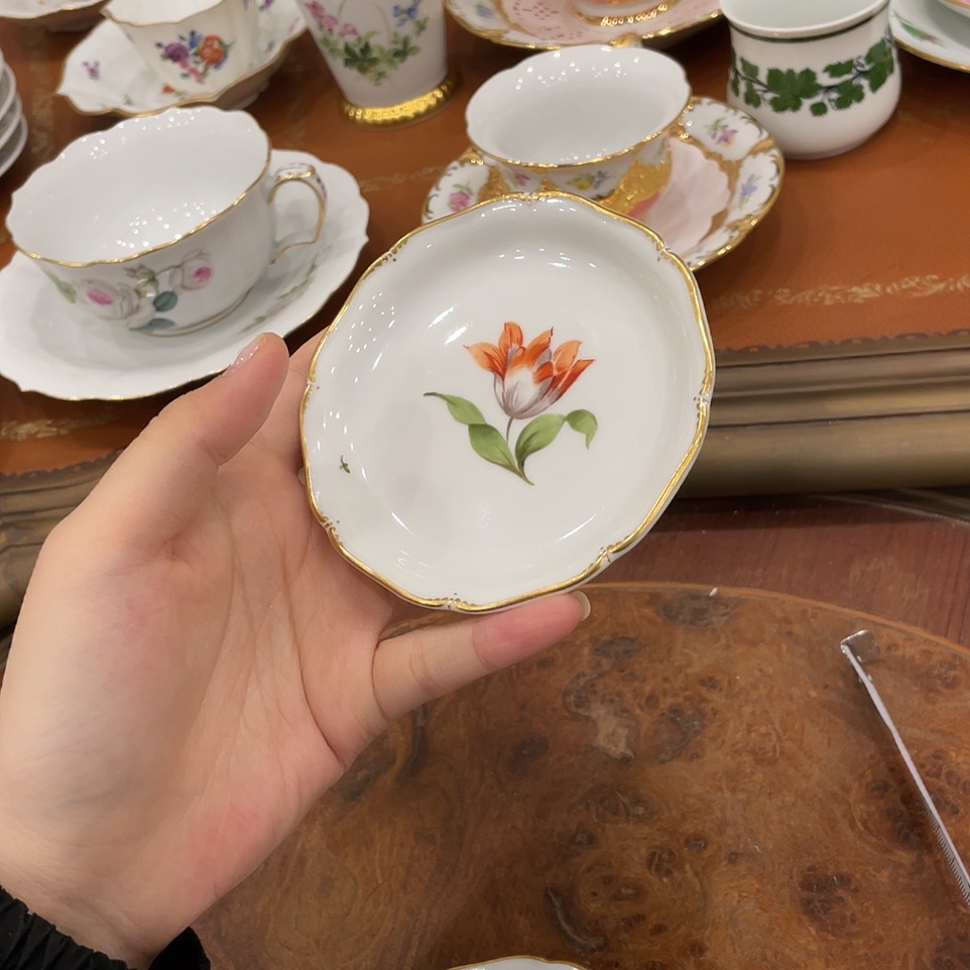 瓷片中古宁芬堡小碟子