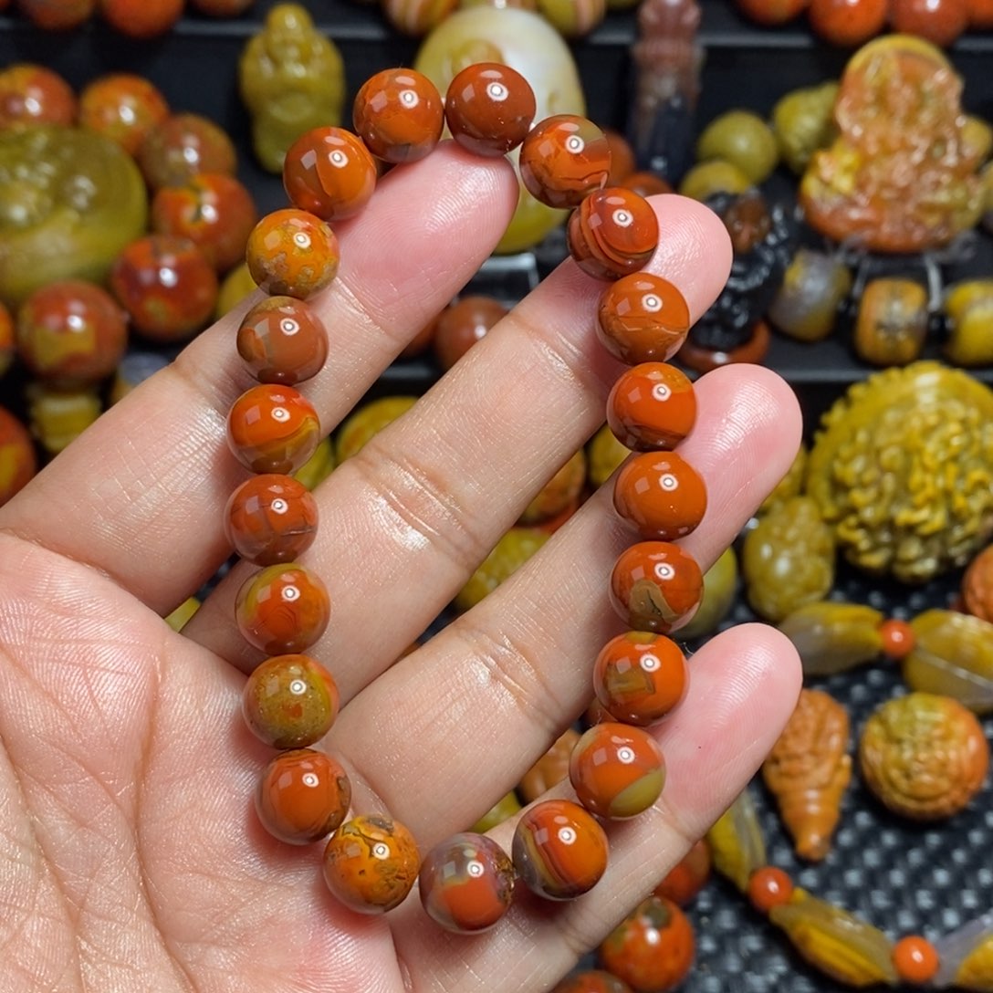 玛瑙/玉髓未镶嵌战国红用****3