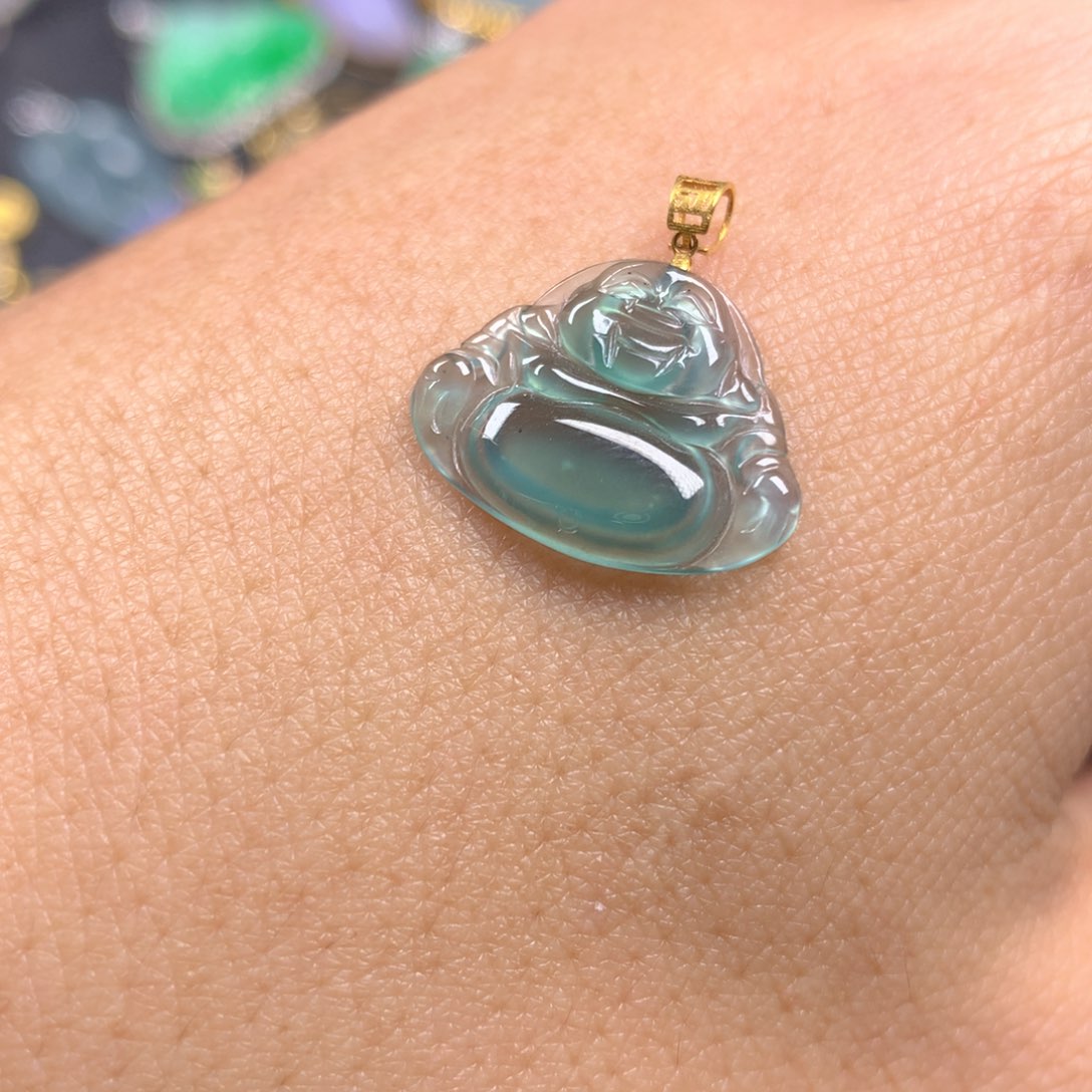 【闪购商品】翡翠颈饰18K金镶嵌翡翠