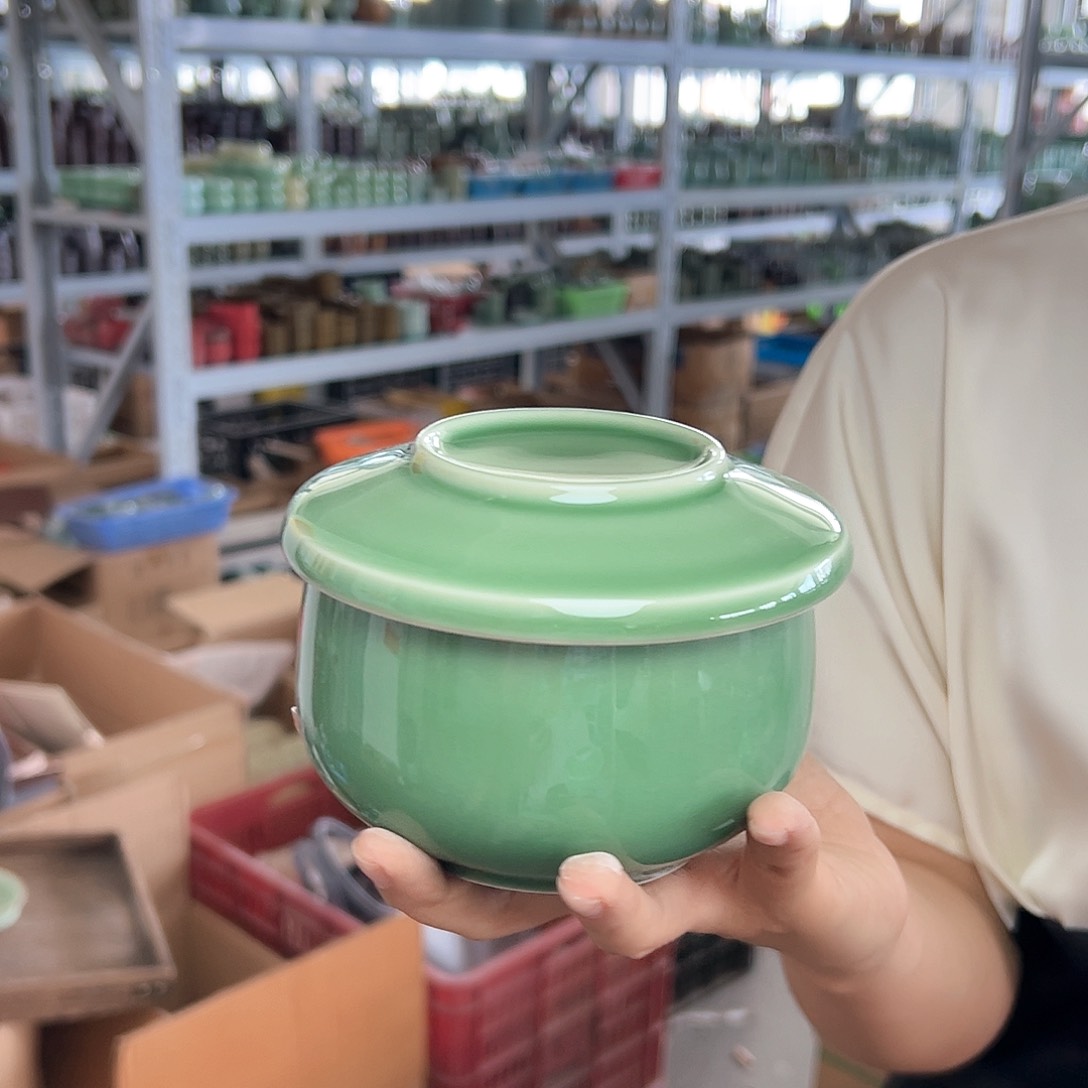 龙泉云间青瓷小米茶器