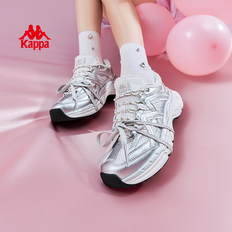 【羽白】Kappa/卡帕增高老爹鞋背靠背女鞋新款运动休闲鞋15CJ