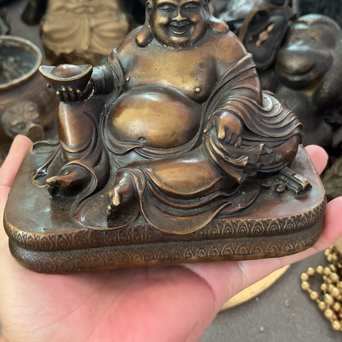 大***头闪电购铜摆件工艺品