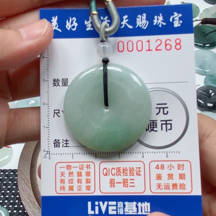 翡翠未镶嵌吊坠(不含链)