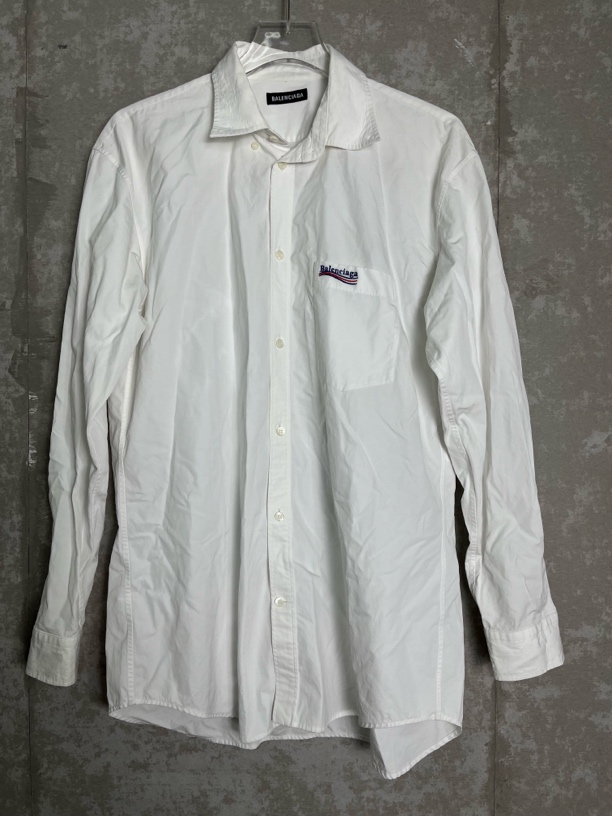 未使用 Balenciaga/巴黎世家 37*1/可乐小logo衬衫/11280