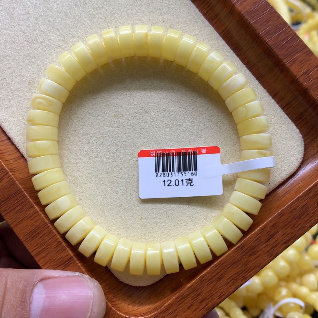 蜜蜡手链未镶嵌宁***哥蜜蜡