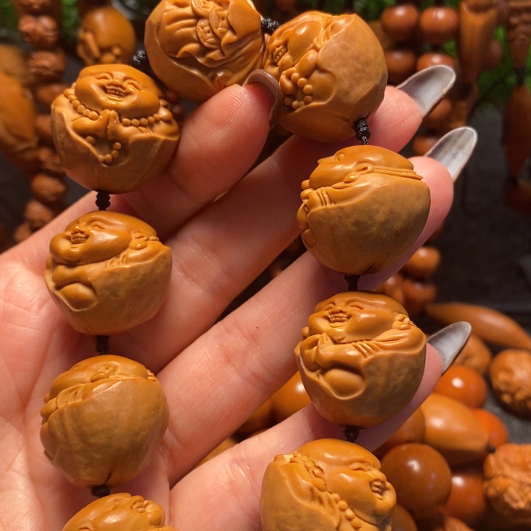 橄榄核手串/手链包衣弥勒