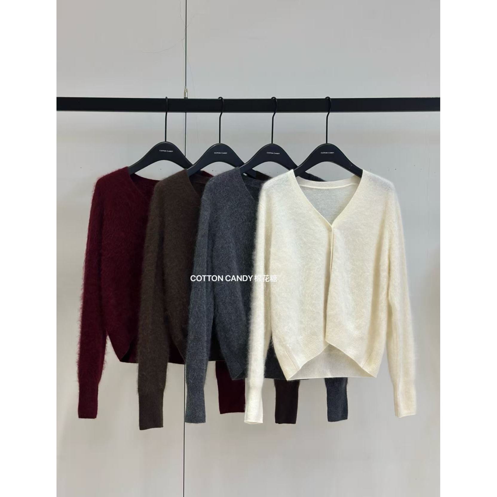 NO退NO换 鑫燃KIKI 时尚洋气V领韩版针织开衫 257090 MHT