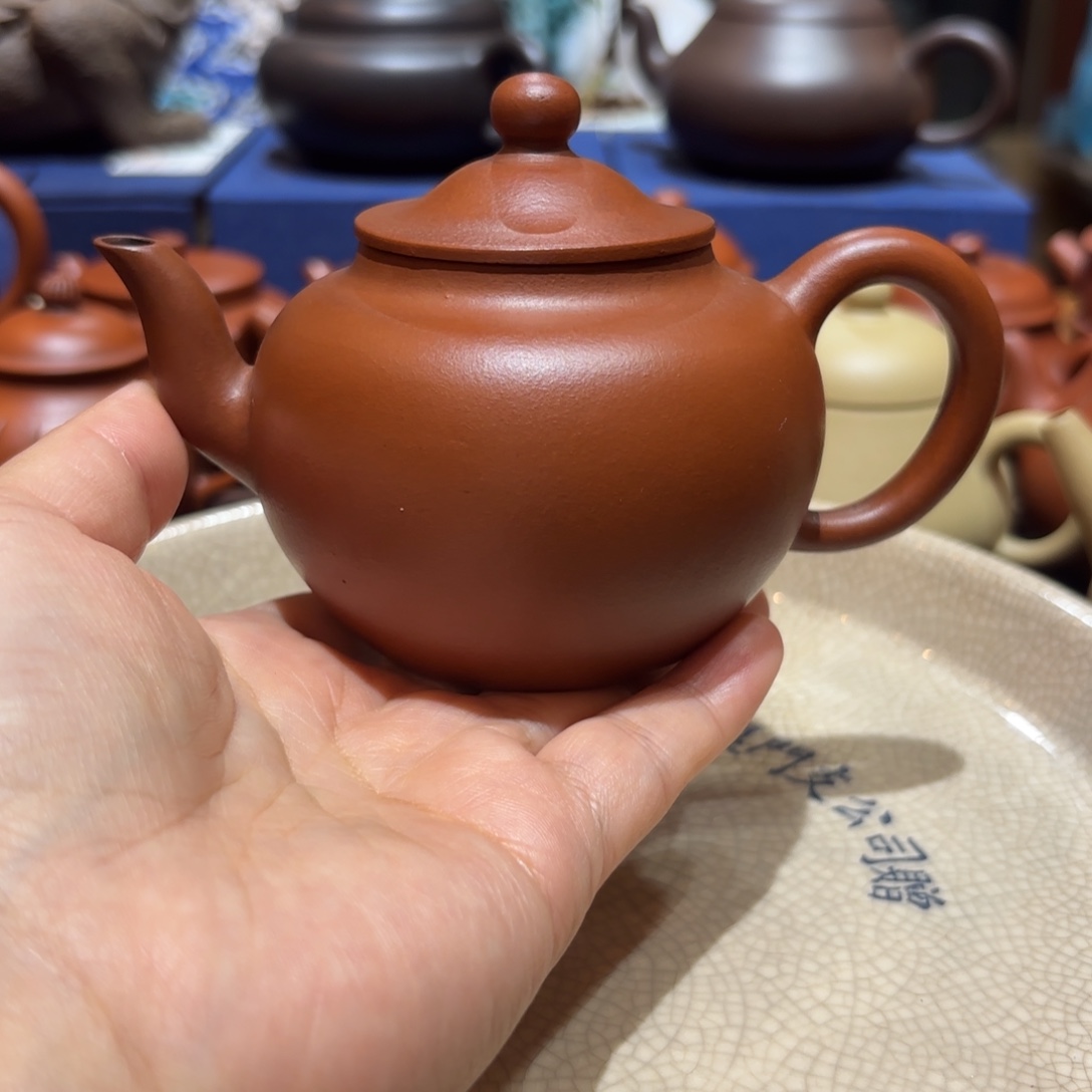 茶壶紫砂紫砂壶九十年代朱泥宫灯160cc