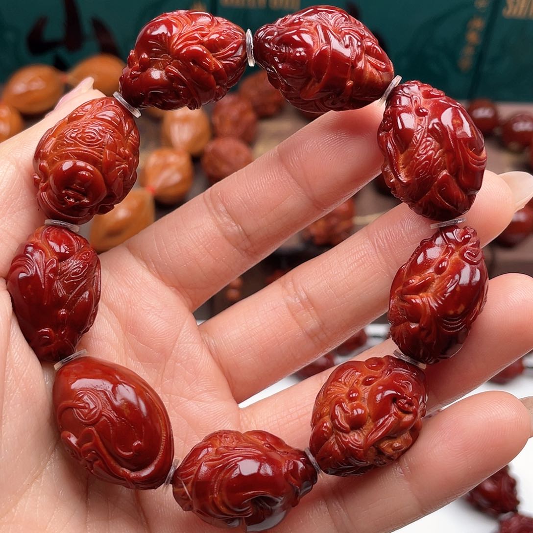 橄榄核手串财神手串