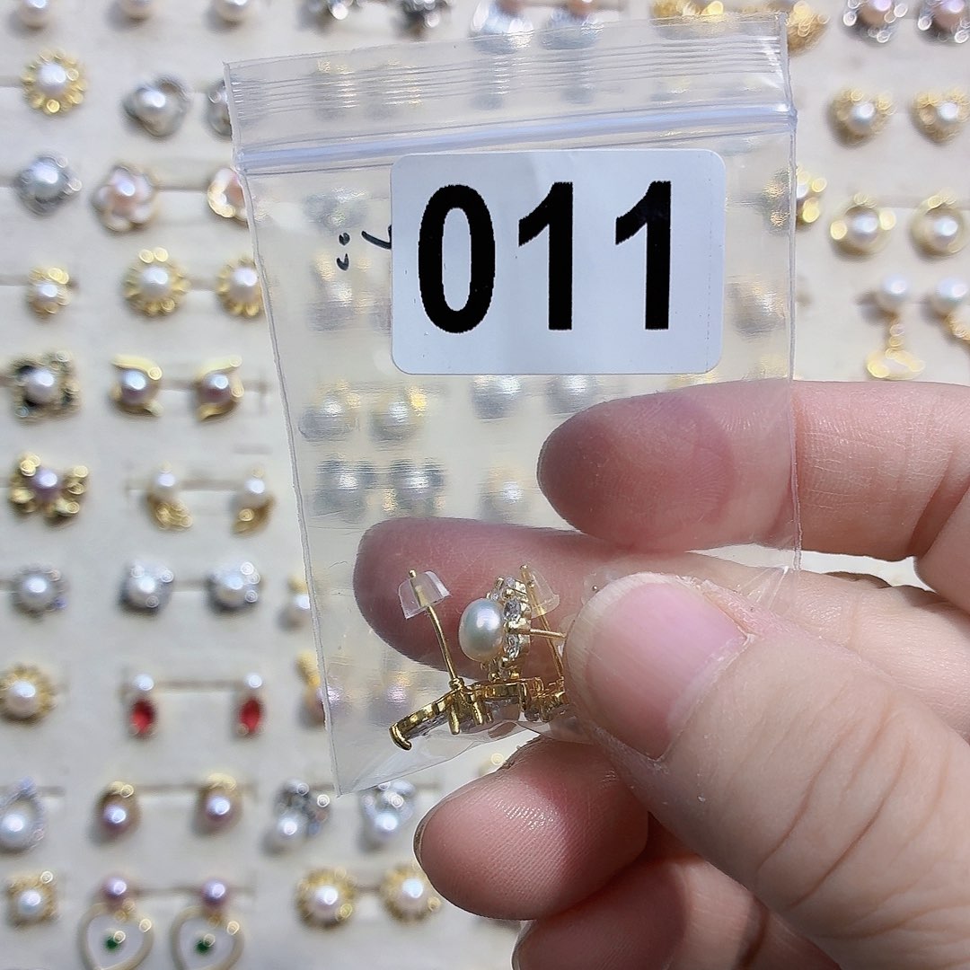 w***～耳饰合金淡水珍珠