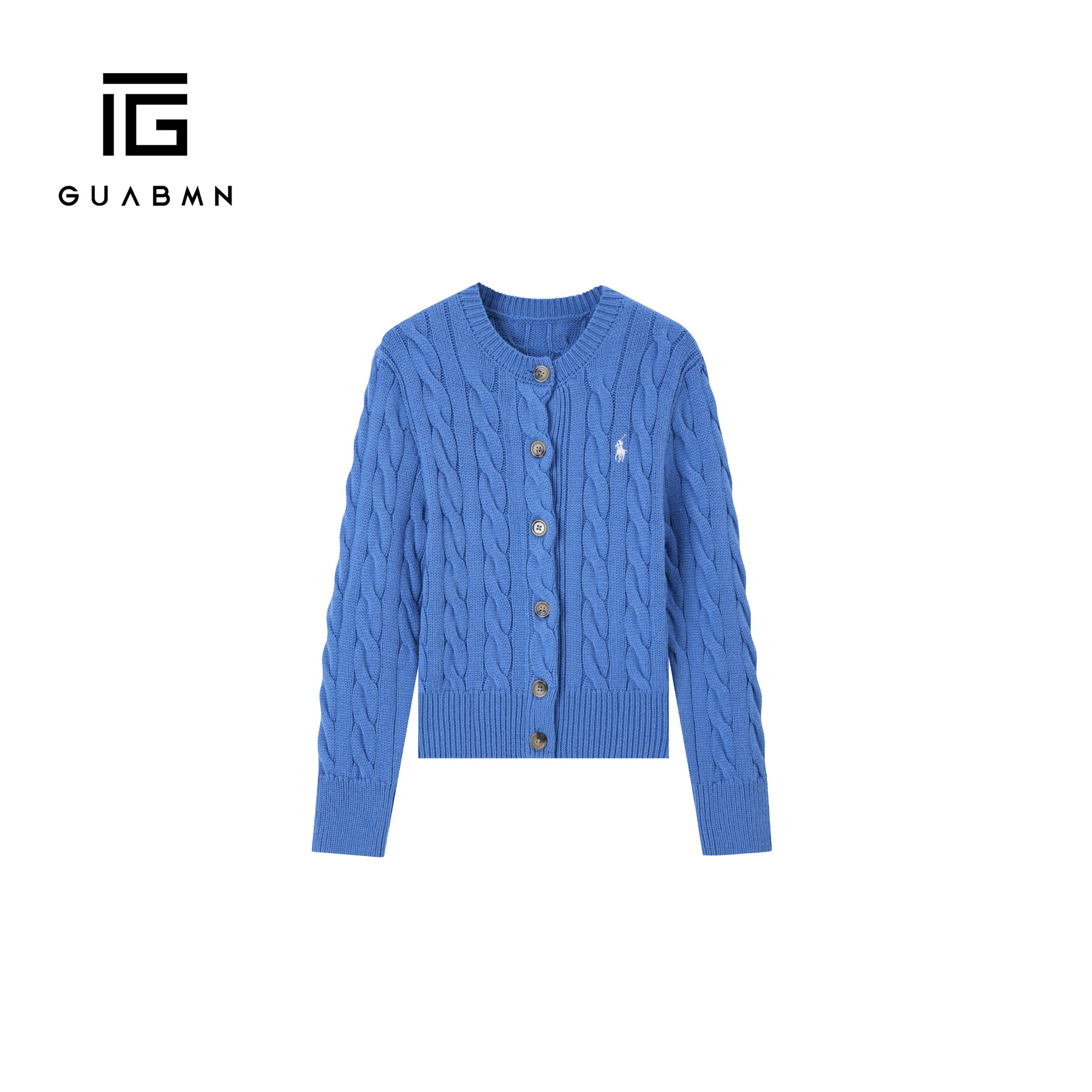 GUABMN2025秋季新款绞花编结针织开襟衫3580