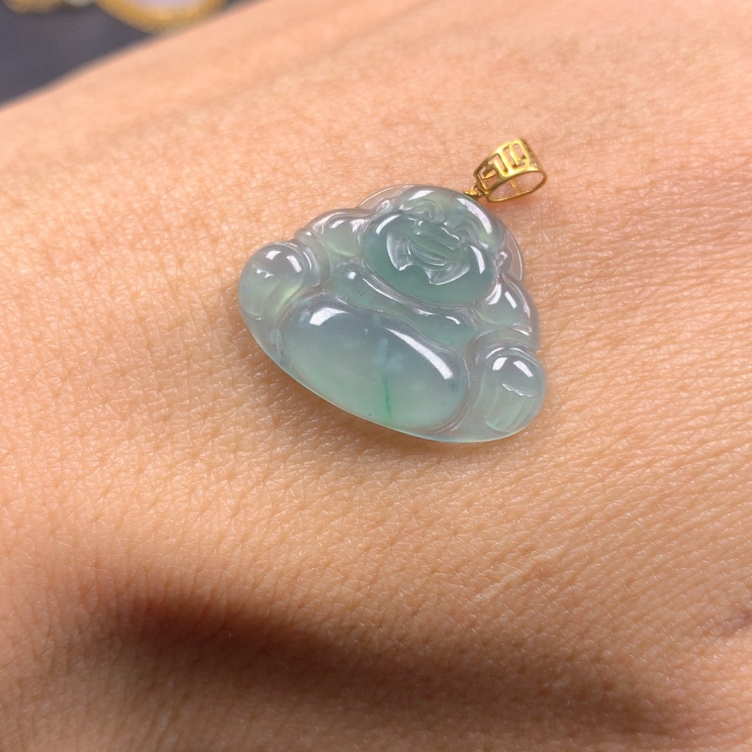 【闪购商品】翡翠颈饰18K金镶嵌翡翠