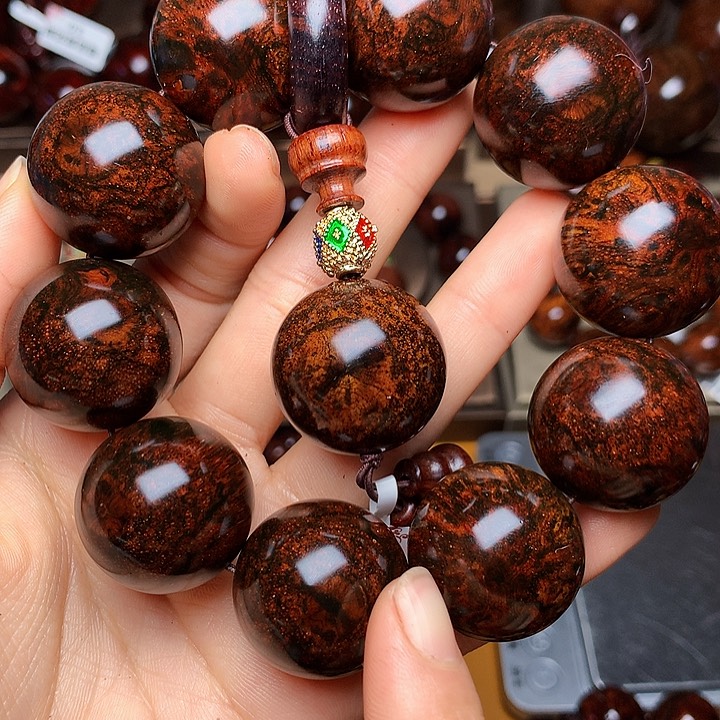 花梨木类手串/手链黄花梨风化料老挝花梨土埋料2.5