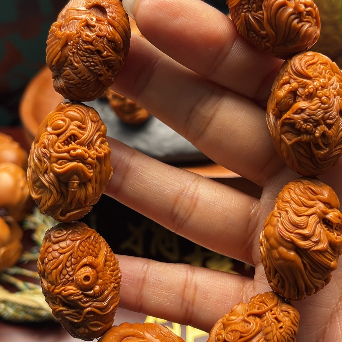 多***拉橄榄核手串/手链瑞兽