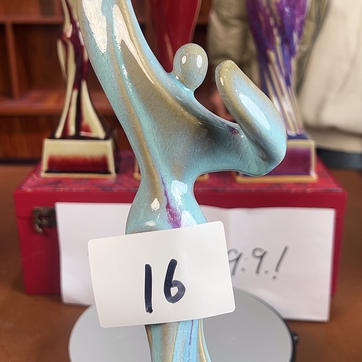 摆件瓷原产地中高端钧瓷摆件微微瑕