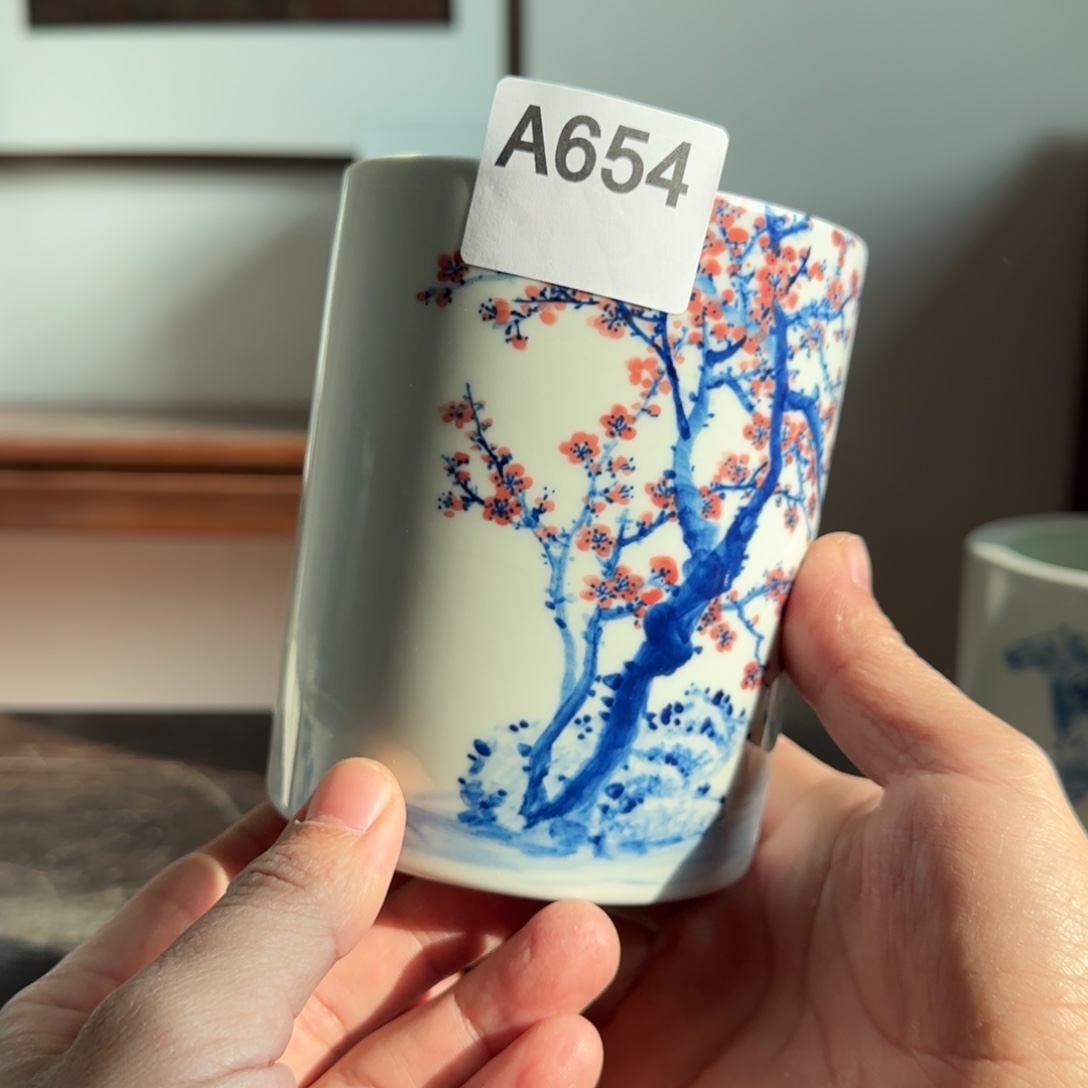 心***堂一泓手作654梅花笔筒