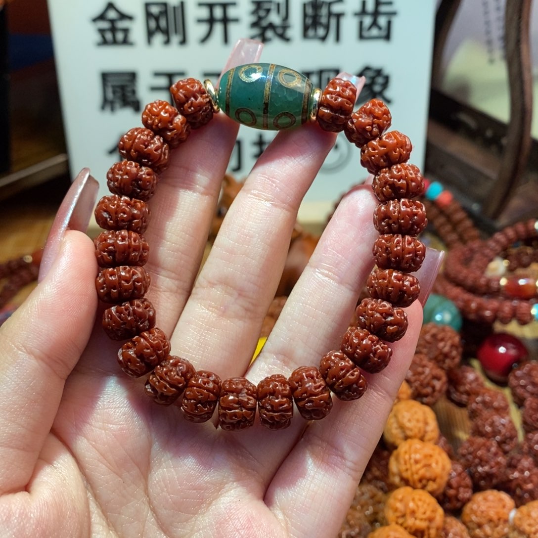 金刚菩提手串泰森配饰绿