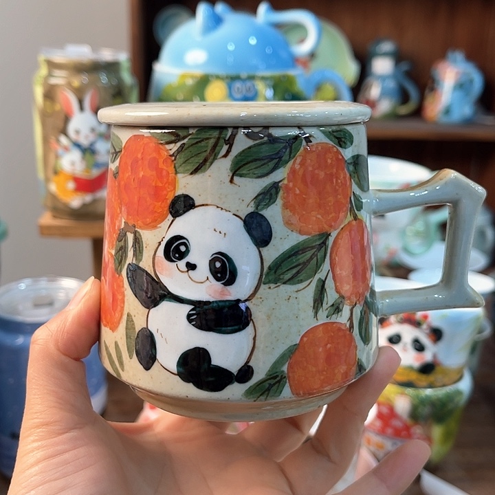 陶景德镇釉下手绘陶瓷 