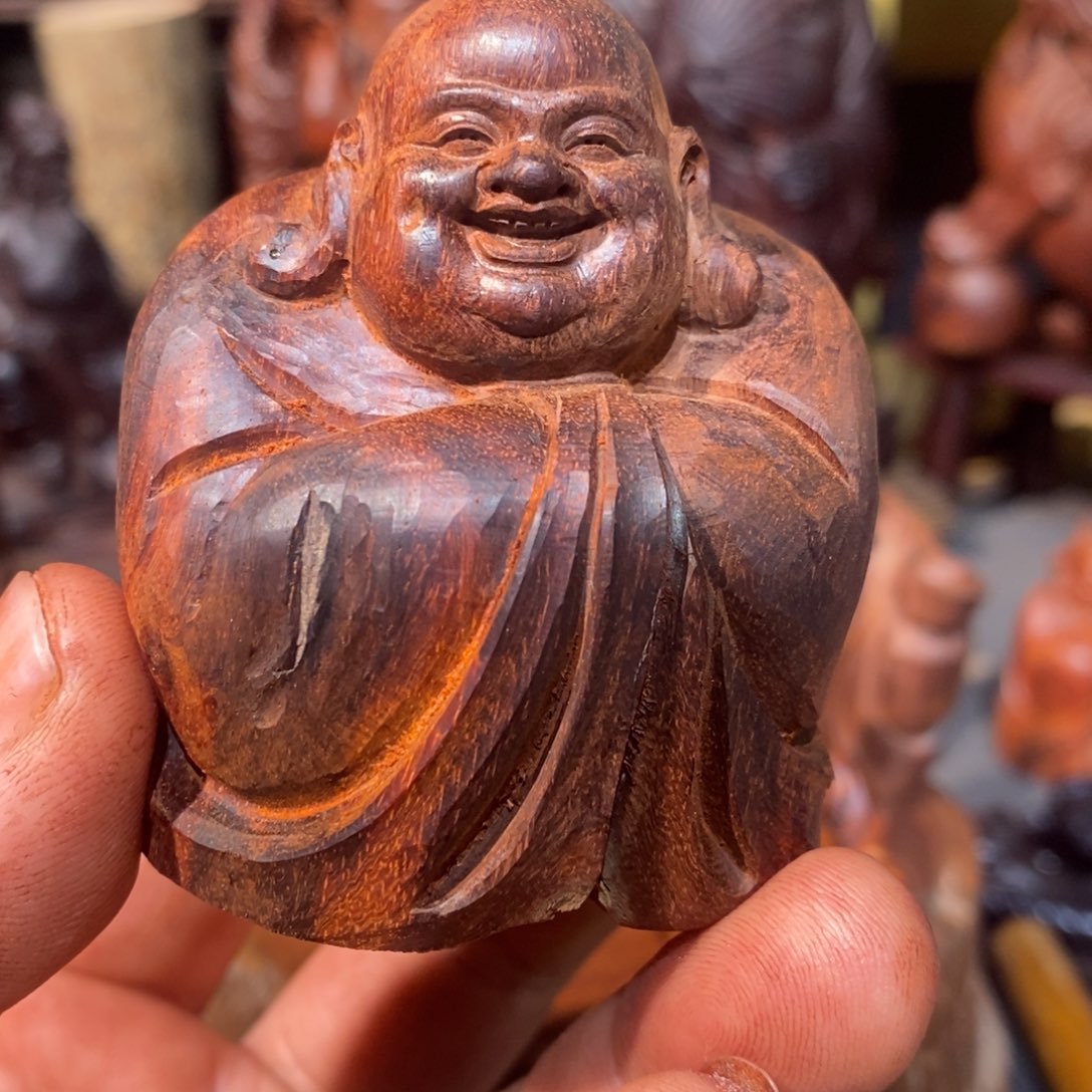 小叶紫檀手把件米勒