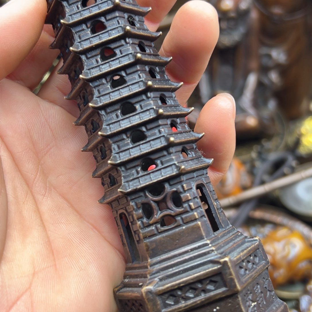 铜摆件欢迎欢迎你