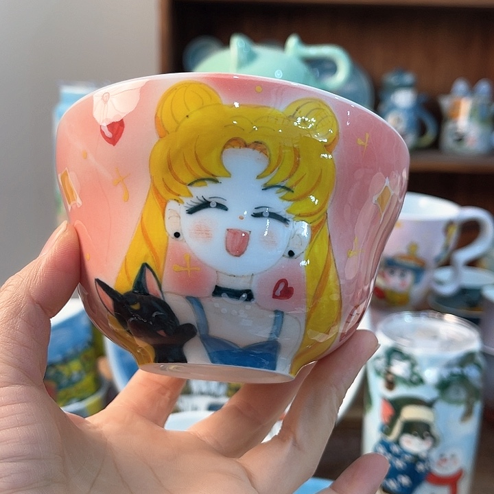 陶景德镇釉下手绘陶瓷 