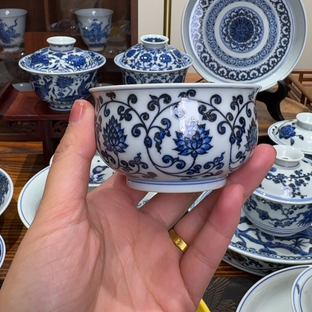 摆件景德镇雯华堂杯杯