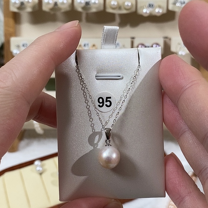 颈饰淡水珍珠银S925镶嵌