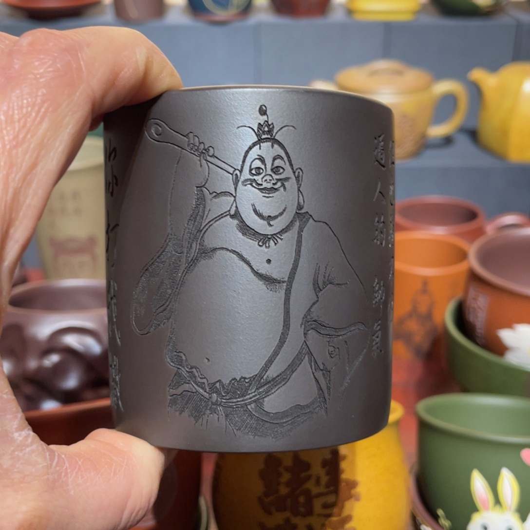 原矿紫砂手工主人杯