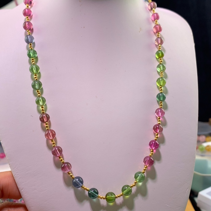 双色碧玺手链未镶嵌