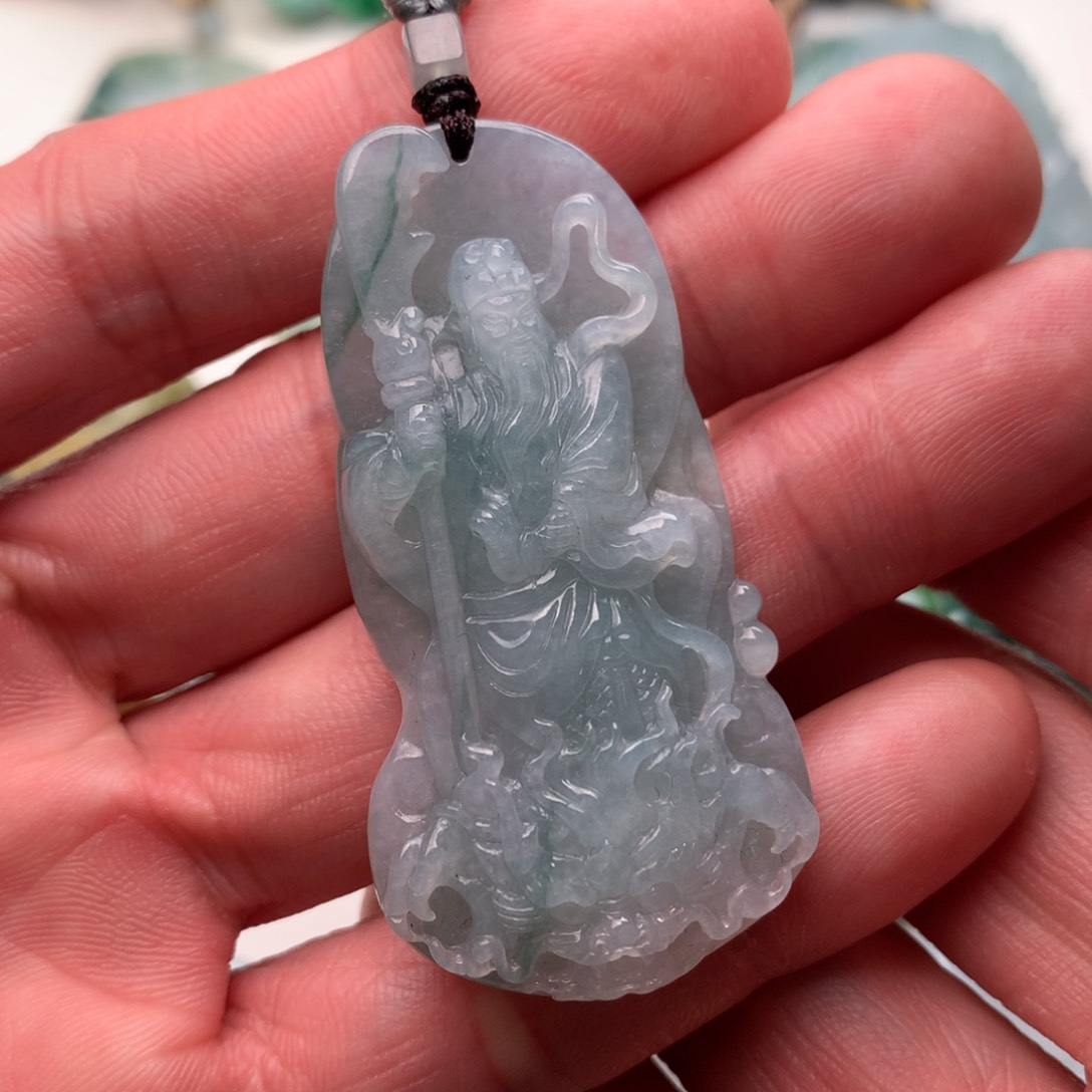 定制翡翠未镶嵌关公