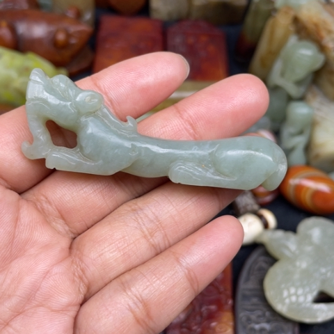 和田玉未镶嵌颈饰42