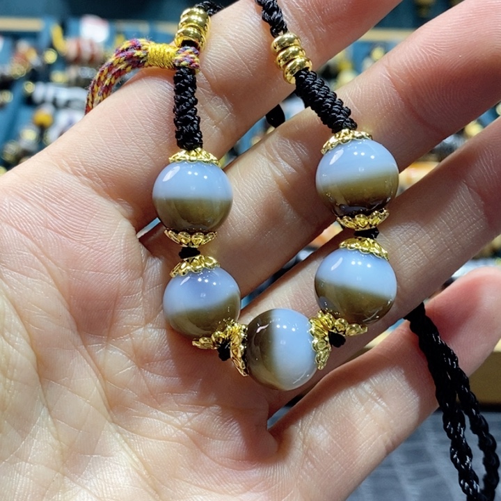 玛瑙/玉髓颈饰合金22