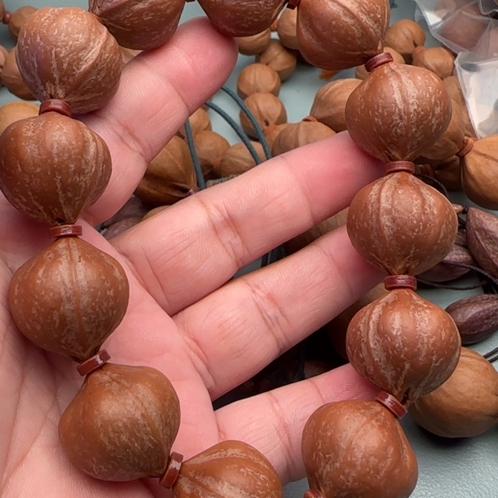 白***座手串/手链橄榄核橄榄核原皮铁核