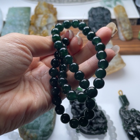 定制翡翠未镶嵌g***?项链