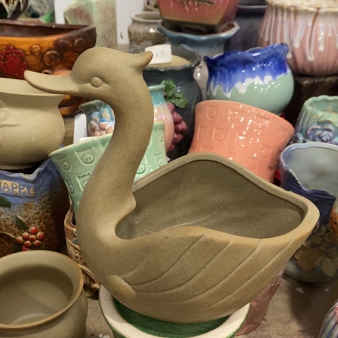 陶瓷 天鹅抬头133131313