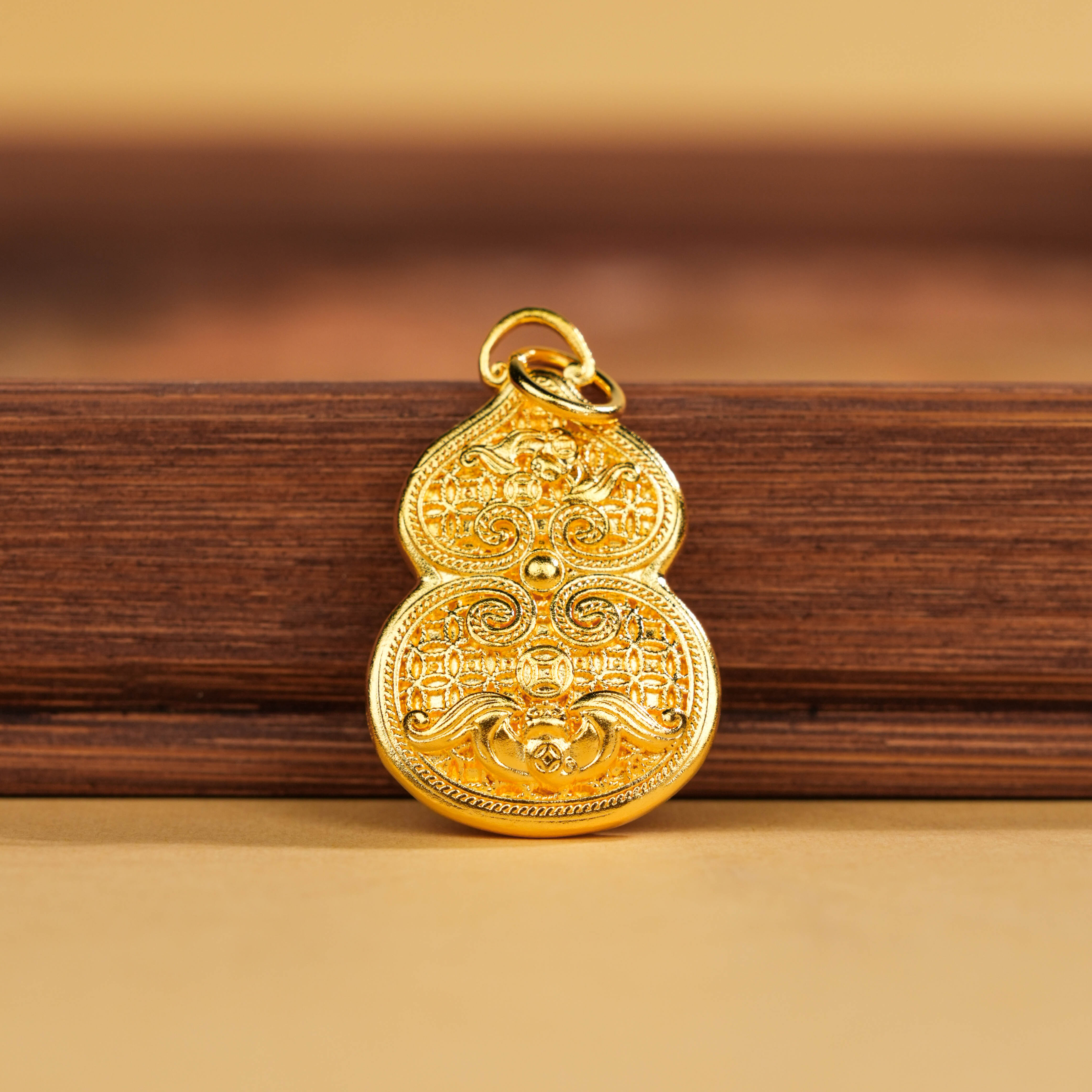 吊坠足银 足银吊坠【玖福来】足银浮雕葫芦吊坠实心时尚经典