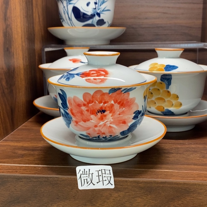 釉下老陶泥手工绘制