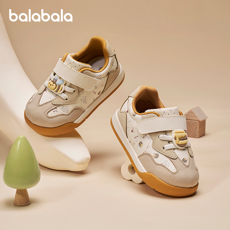 巴拉巴拉童鞋宝宝学步鞋婴儿鞋男女童板鞋2025秋冬新款鞋子流光风