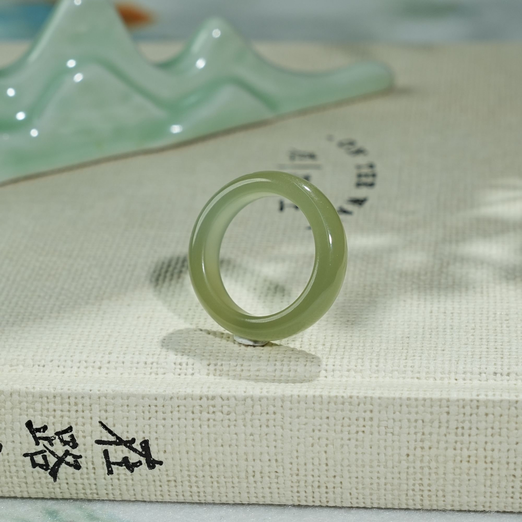 【睿泽&小池专属】和田玉晴水戒圈5*3 KT0080005