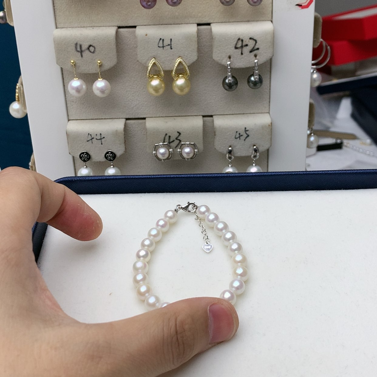 【闪购商品】淡水珍珠手绳银S925镶嵌