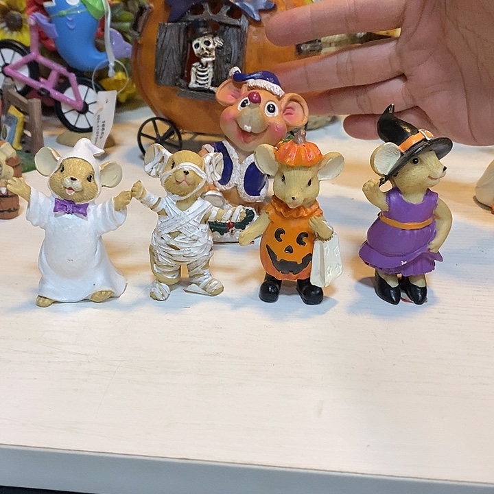 树脂制品老鼠5只树脂